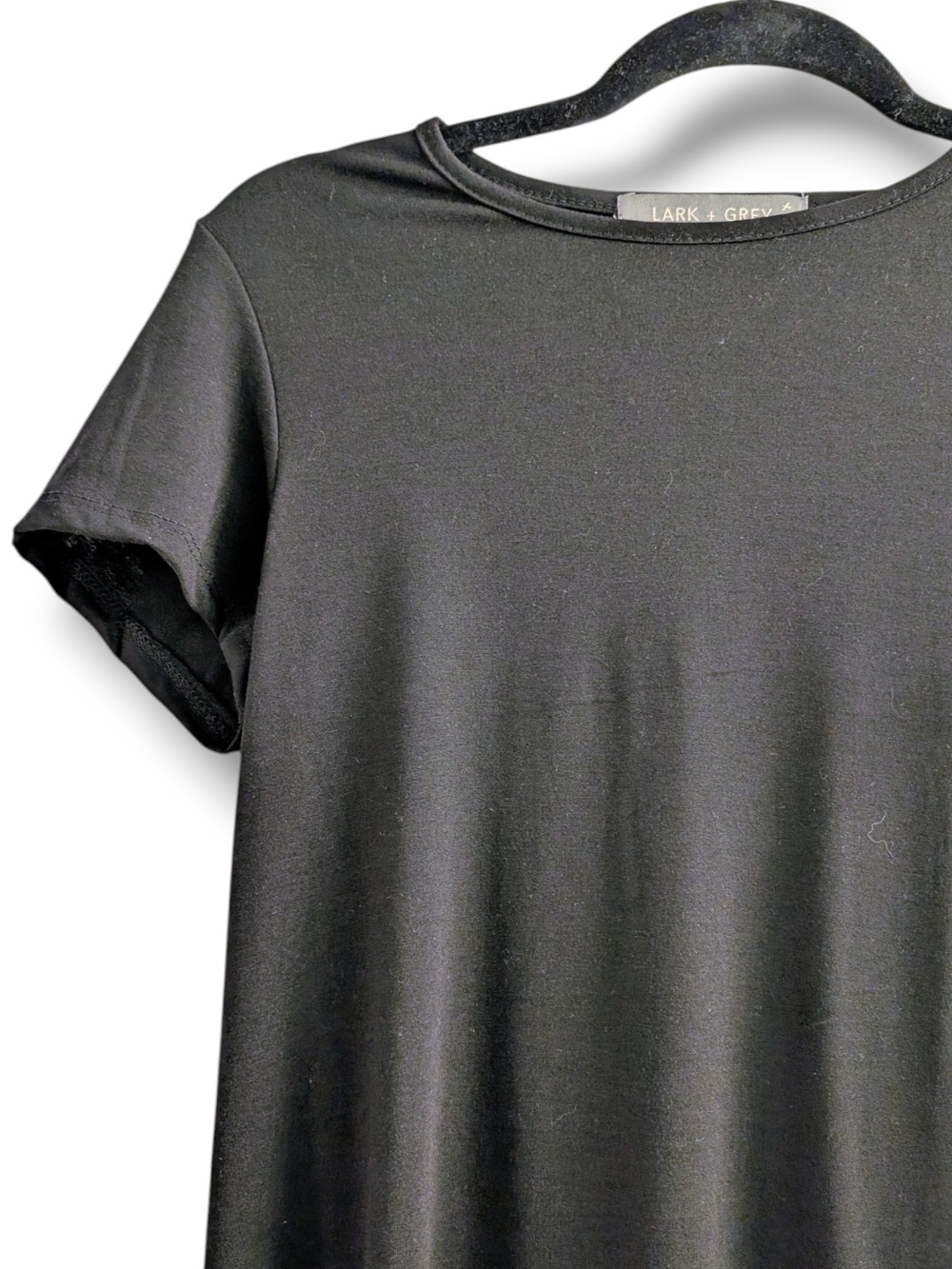 Lark & Grey Black Maxi Dress - Classic Short Sleeve, Size XL - Picture 6 of 6